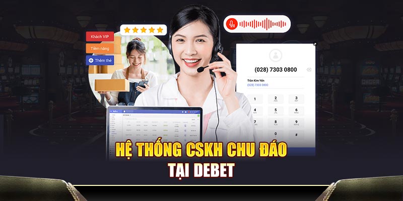 Hệ thống CSKH chu đáo tại Debet